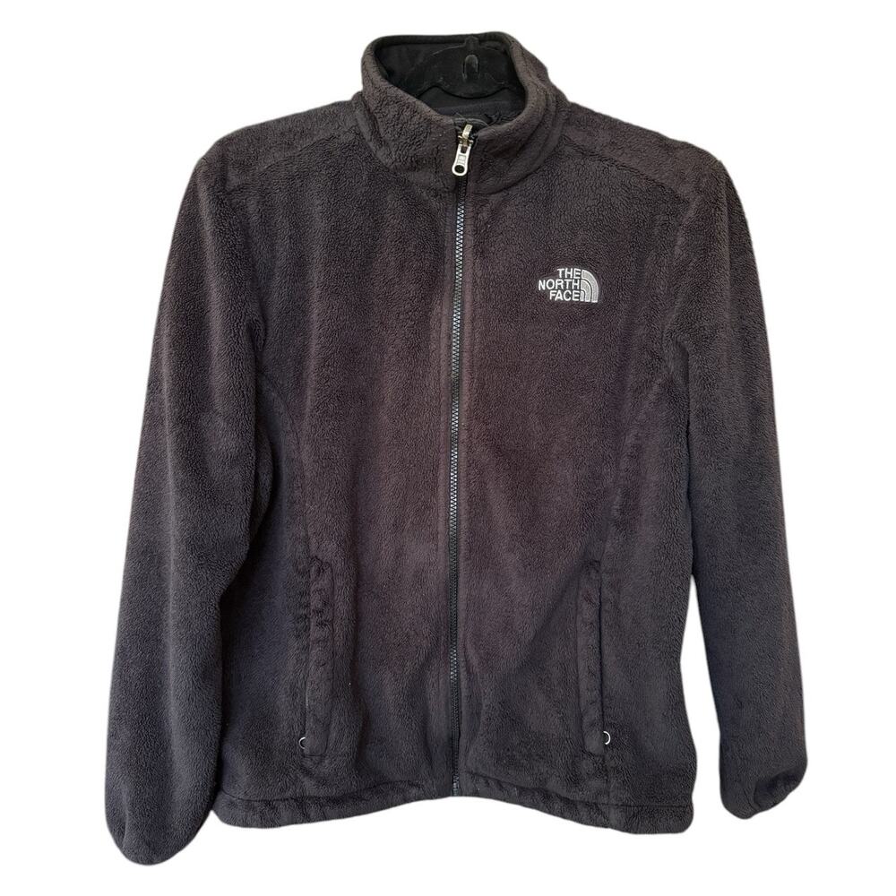 The North Face Black Fuzzy Zip Fleece Track Jacket Outdoors Hiking Gorpcore S
